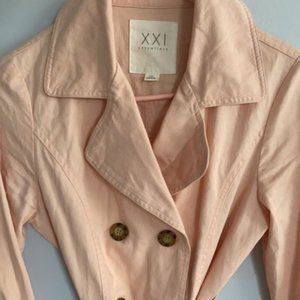 Light salmon fall pea coat